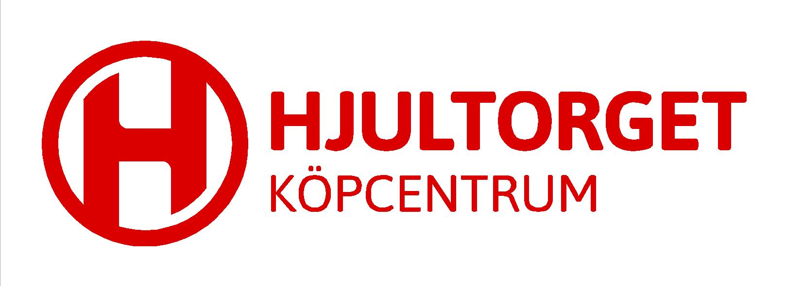 Original logga Hjultorget röd med vit bakgrund